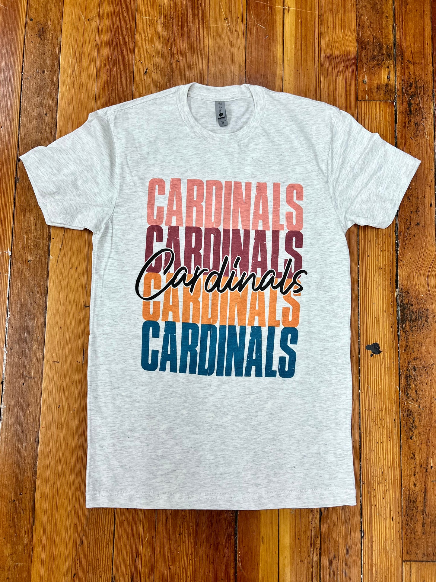 Cardinals Colorful Mascot Graphic Tee