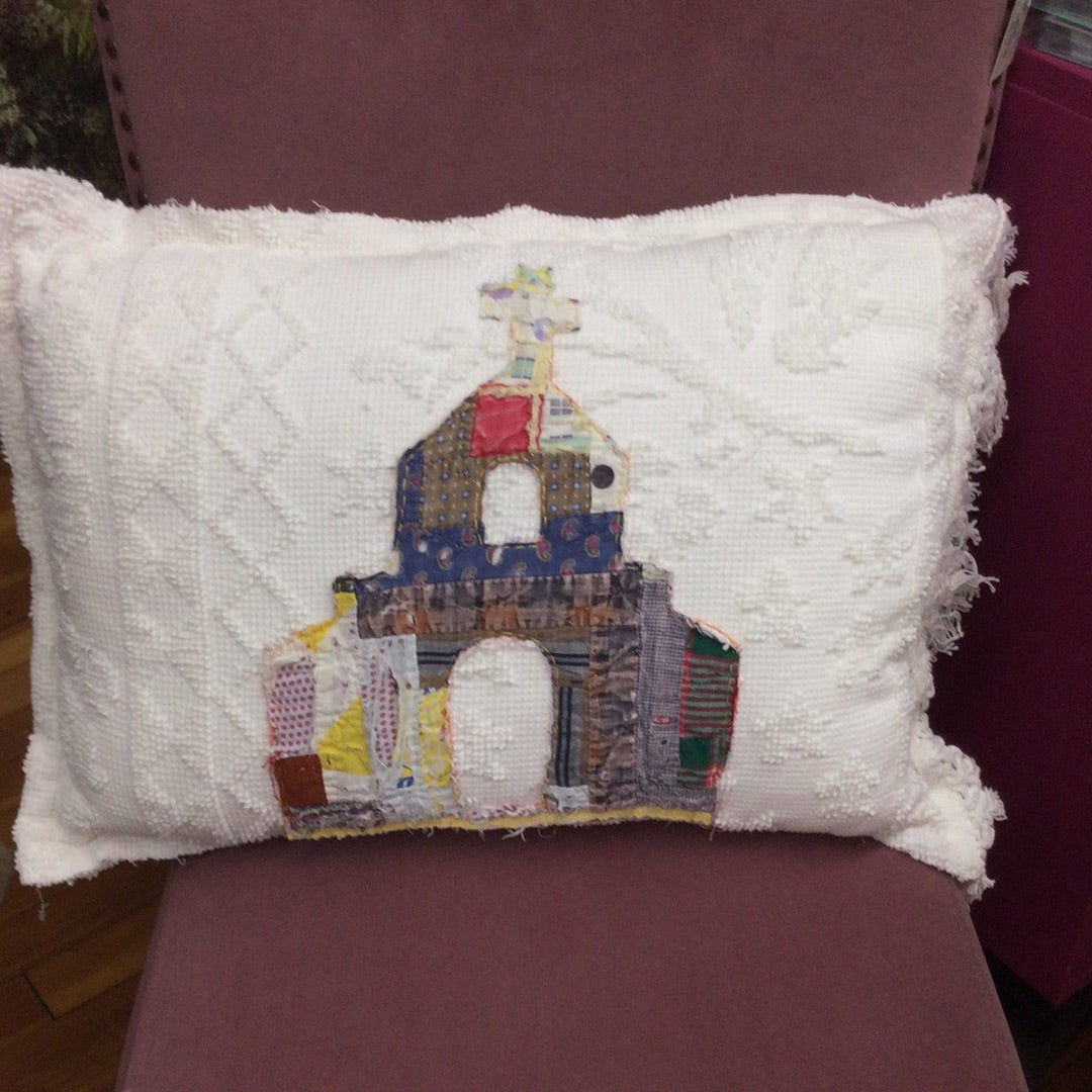 Chenille Pillow w/Various Churches