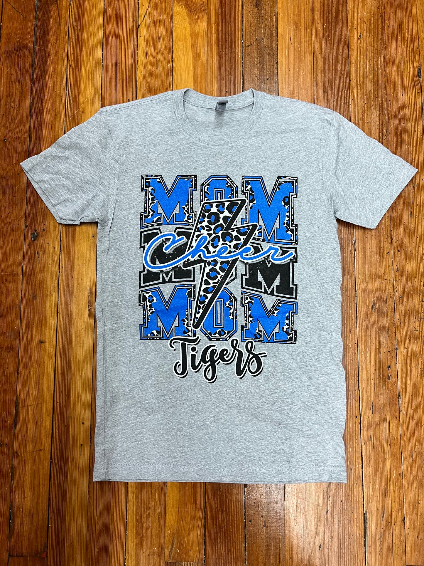 Cheer Mom Lightning Bolt Graphic Tee - Tigers