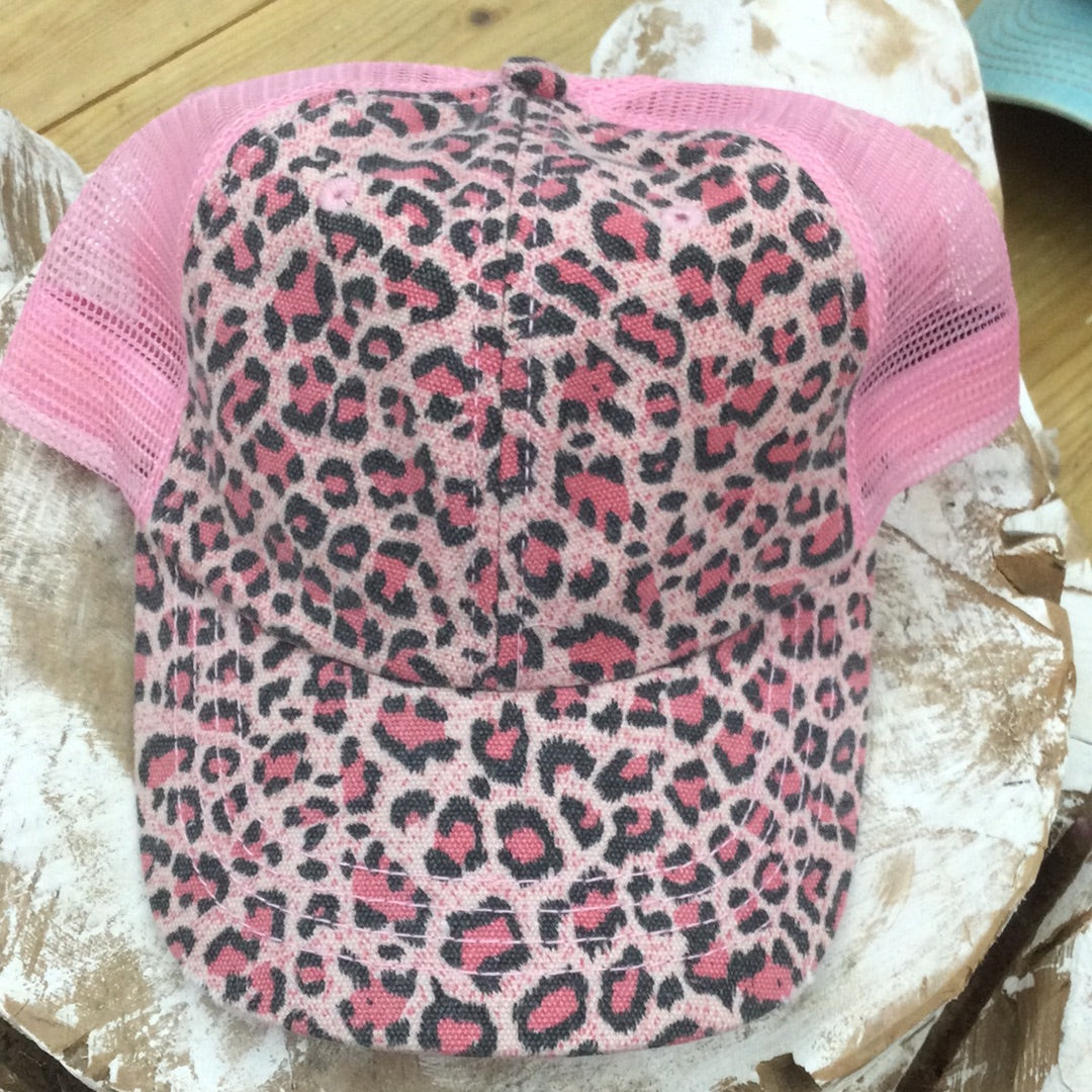 Leopard Print Ball Cap
