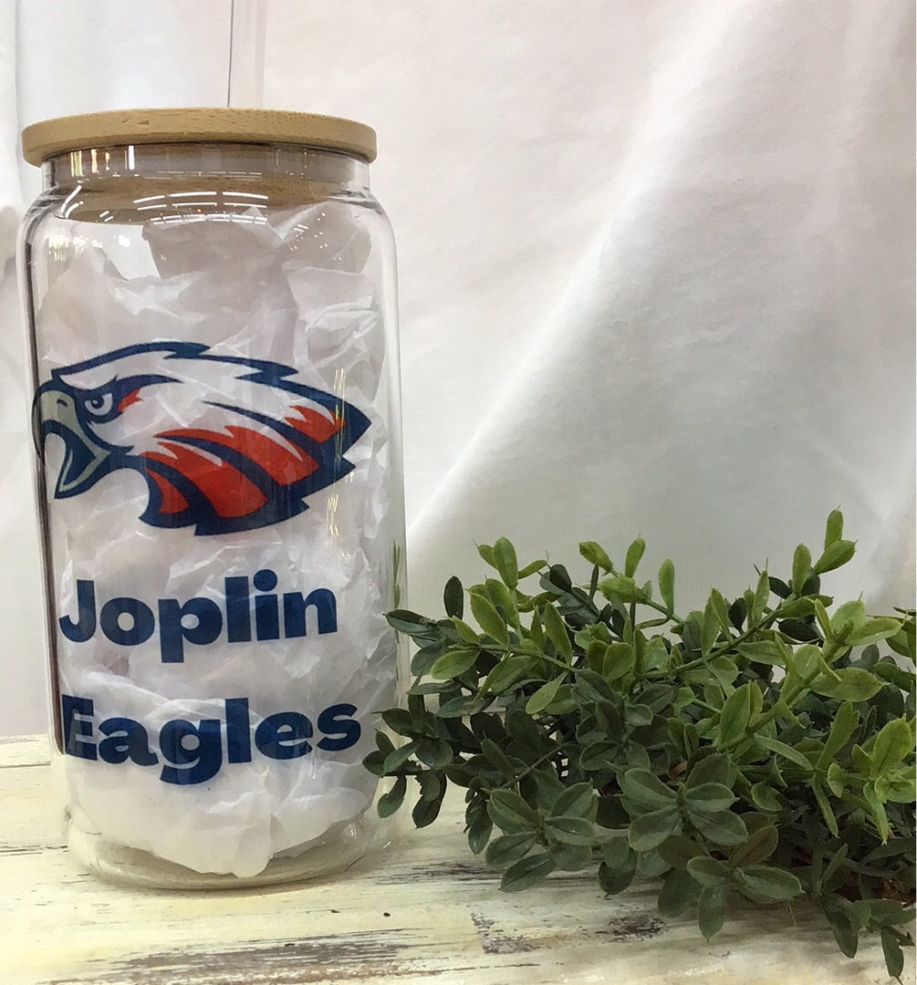 Joplin Eagles Glass Cup