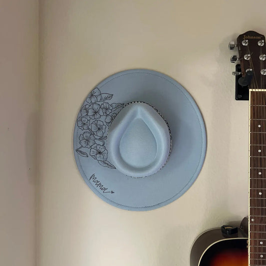 The Mama Floral Burned Hat