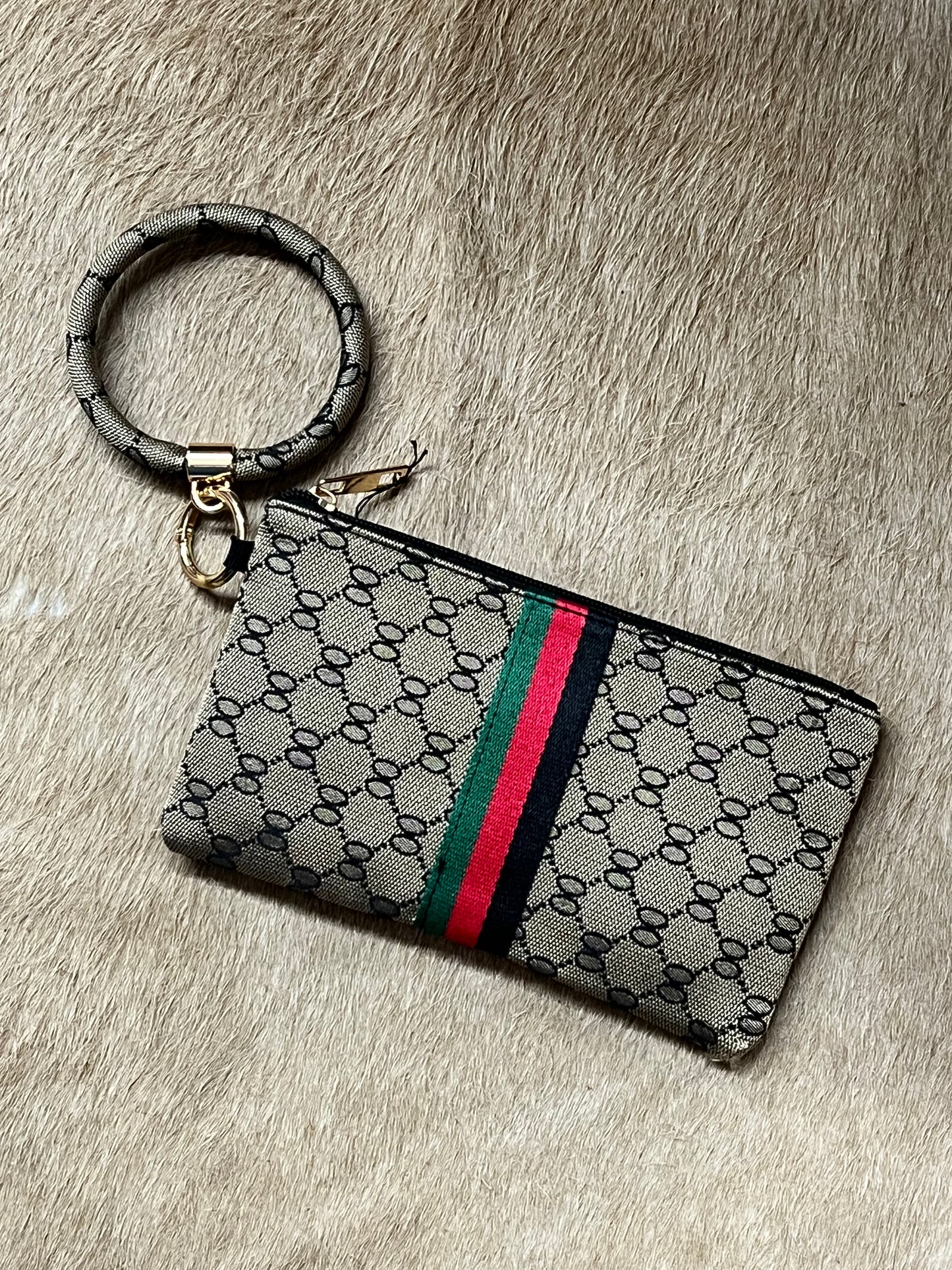 Monogram Clutch Wristlet