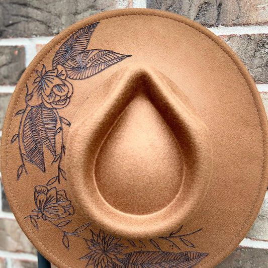 Brown Eyed Girl Burned Rancher Hat