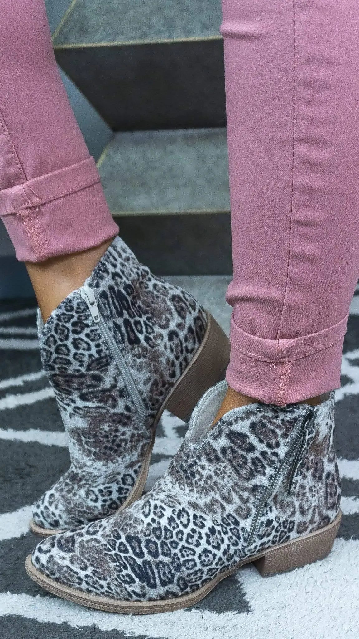 Divine Very G Ankle Booties - White/Black