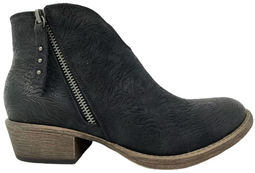 Very G Divine Tooled Bootie - Black