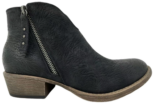 Very G Divine Tooled Bootie - Black