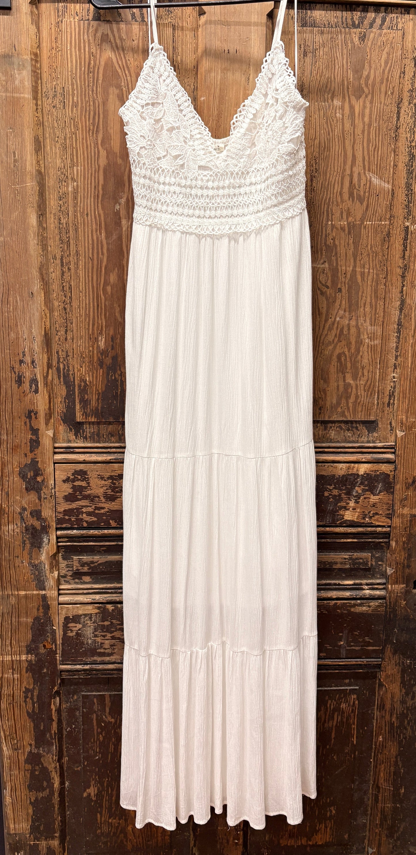 Boho Lattice Maxi Dress