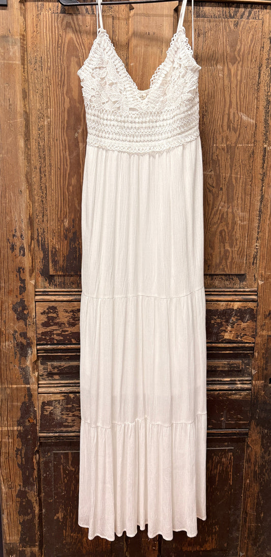Boho Lattice Maxi Dress