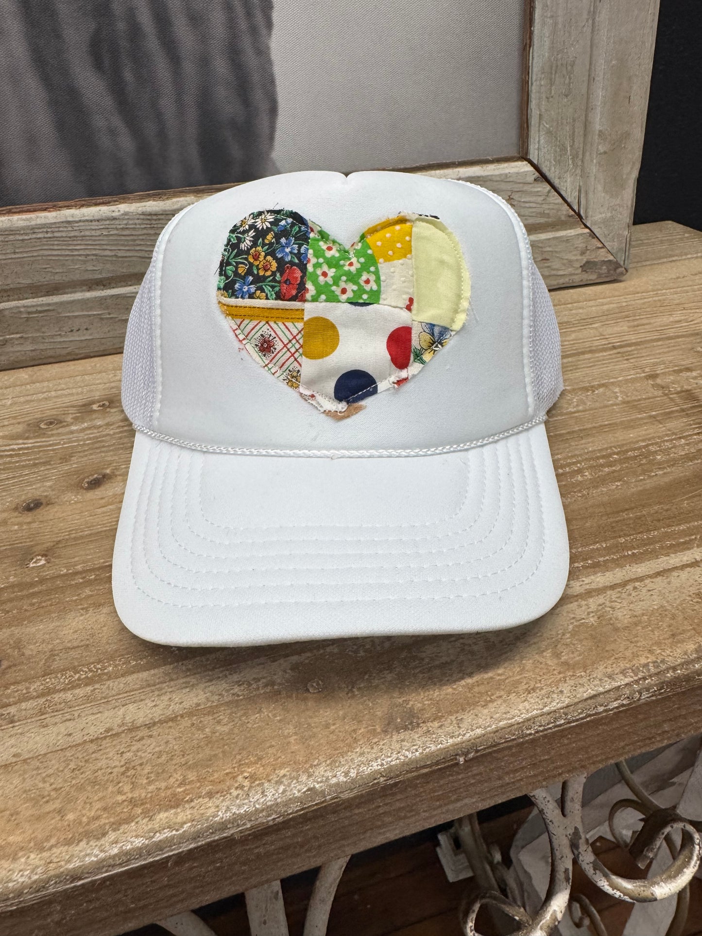 Quilted Heart Trucker Hat