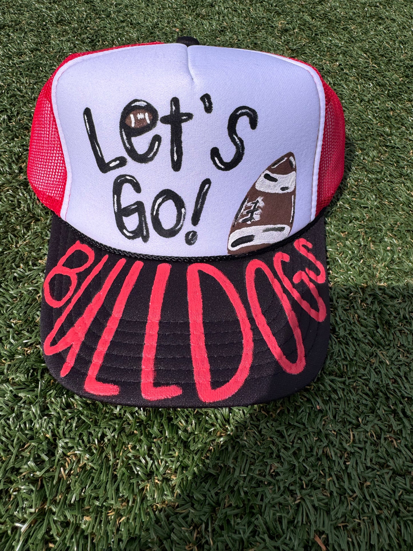 Lets Go Bulldogs Football Trucker Hat