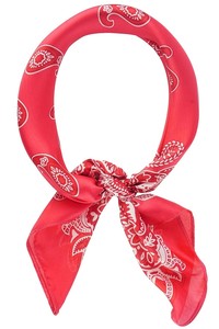 Olive & Pique Vintage Paisley Print Neckerchief - Red