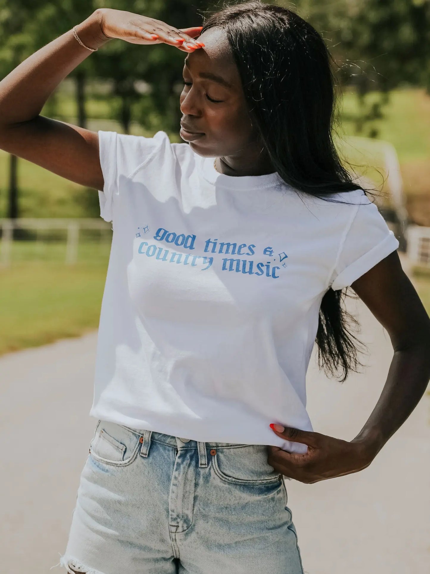 Good Times and Country Music Graphic Tee