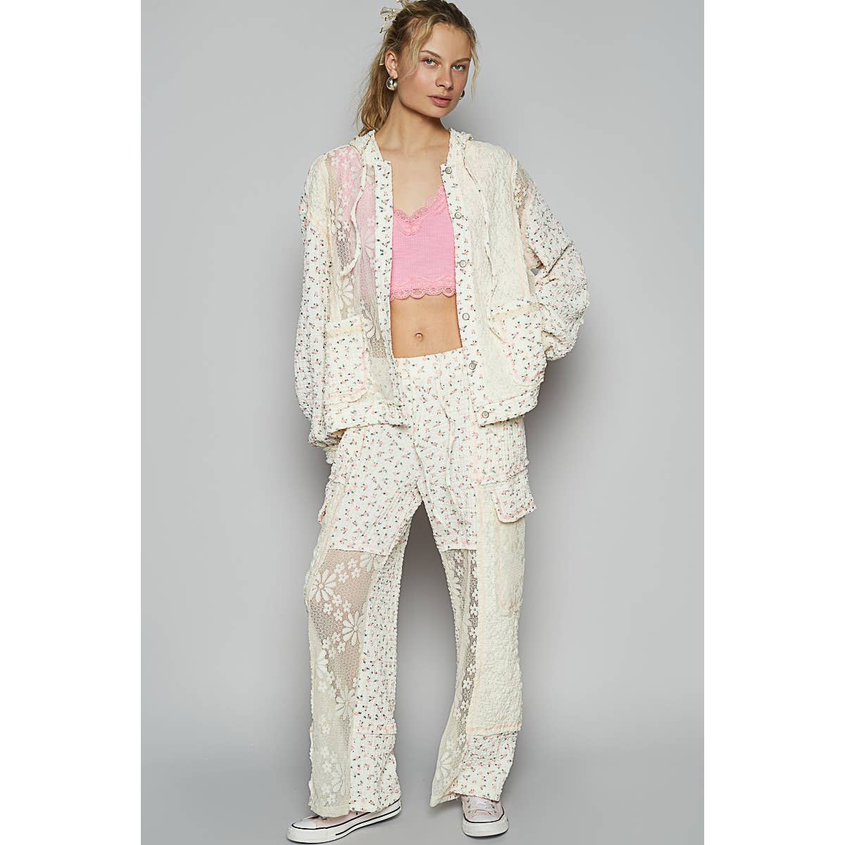 Floral and Lace Pants