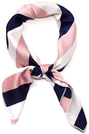 Olive & Pique Stripes Neckerchief - Pink/Blue/White