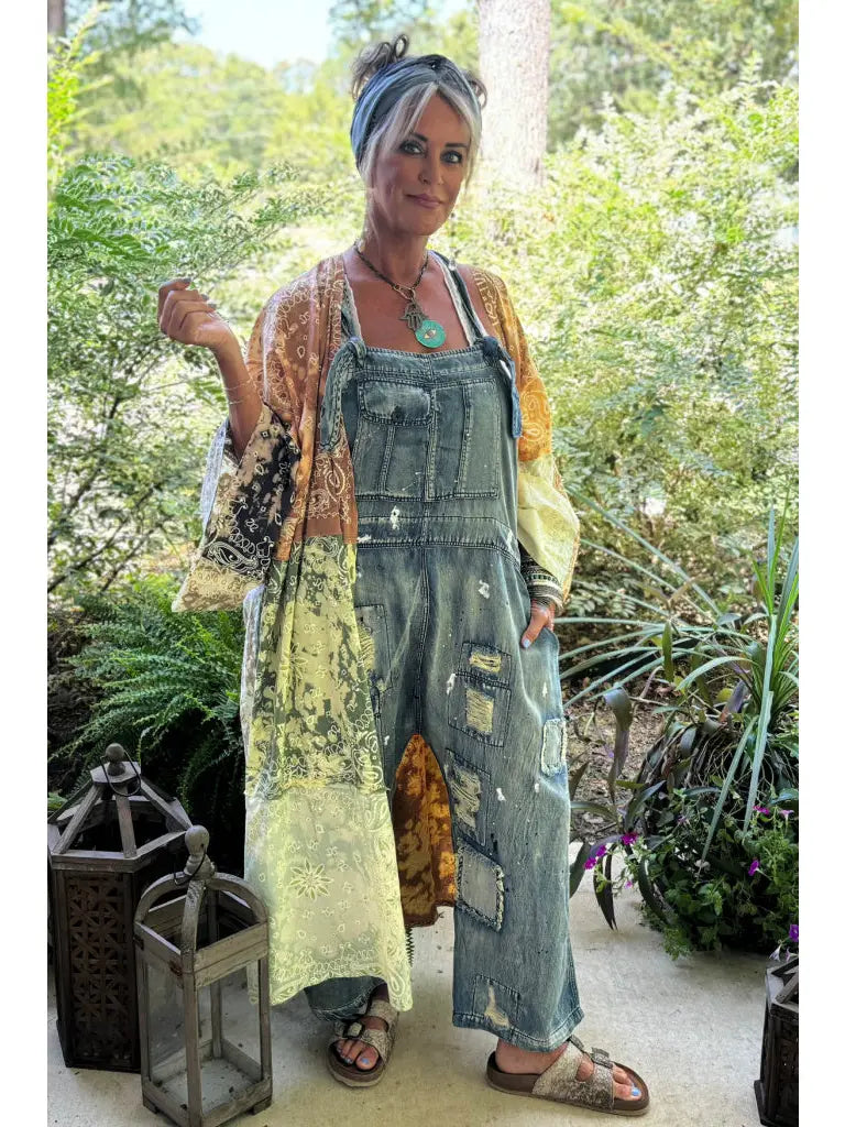 Jaded Gypsy Endless Travels Overalls - Chambray