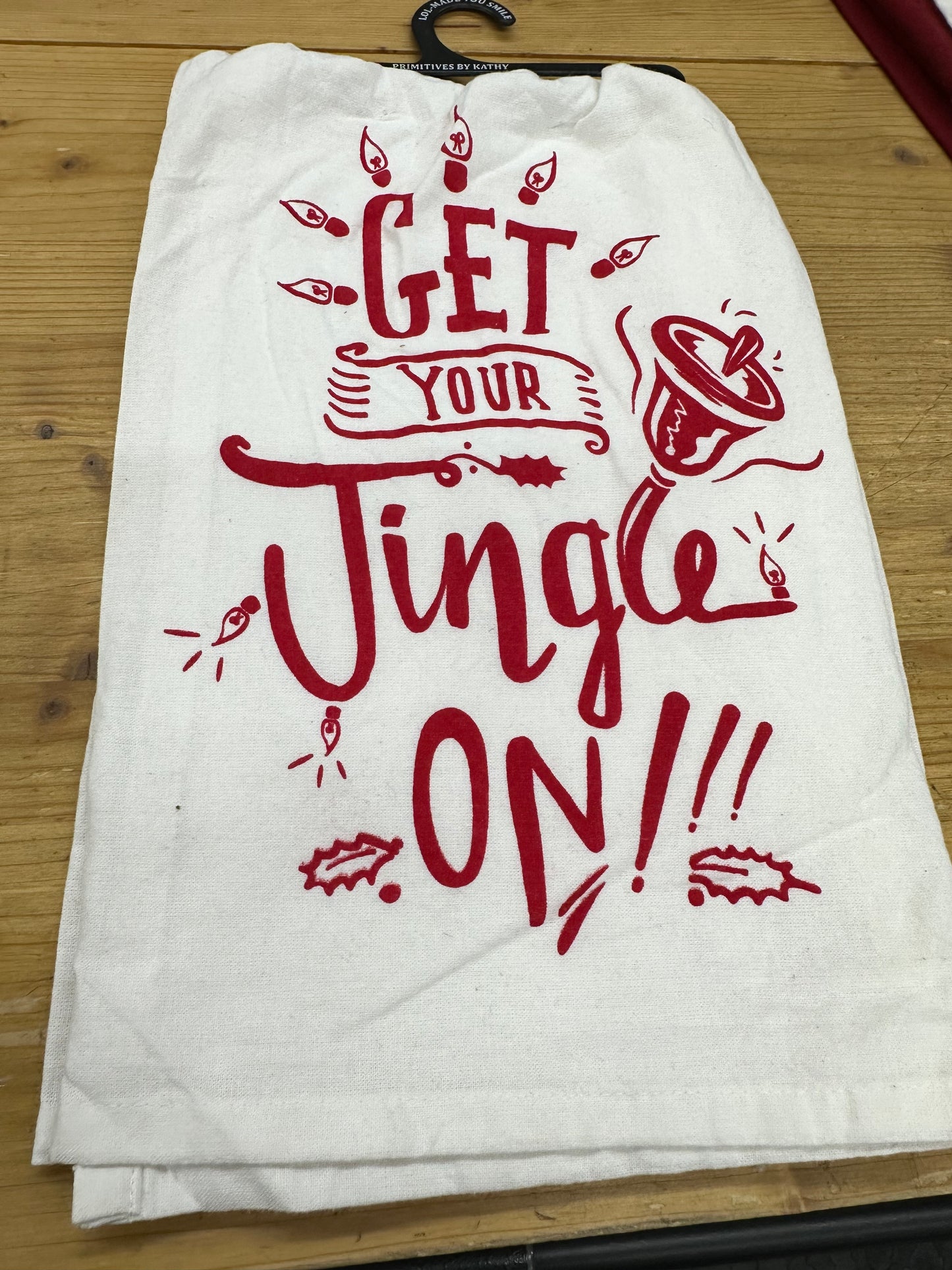Get your jingle on hand towel