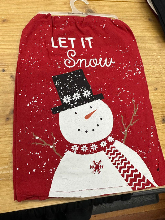 Let’s it snow hand towel