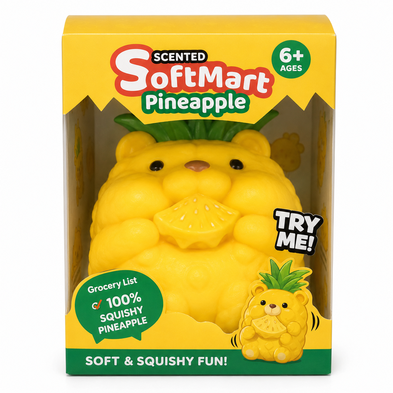 SoftMart™ Pineapple Bear Scented Squishy 🍍🧸