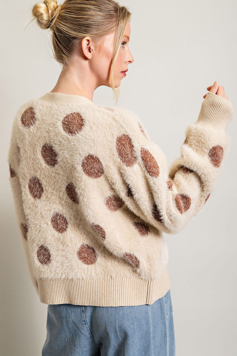 Polkadot Mohair Cardigan