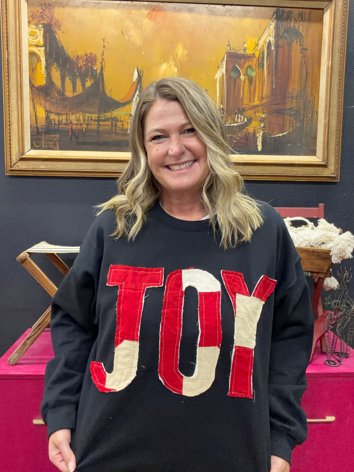 Quilted JOY Sweatshirt