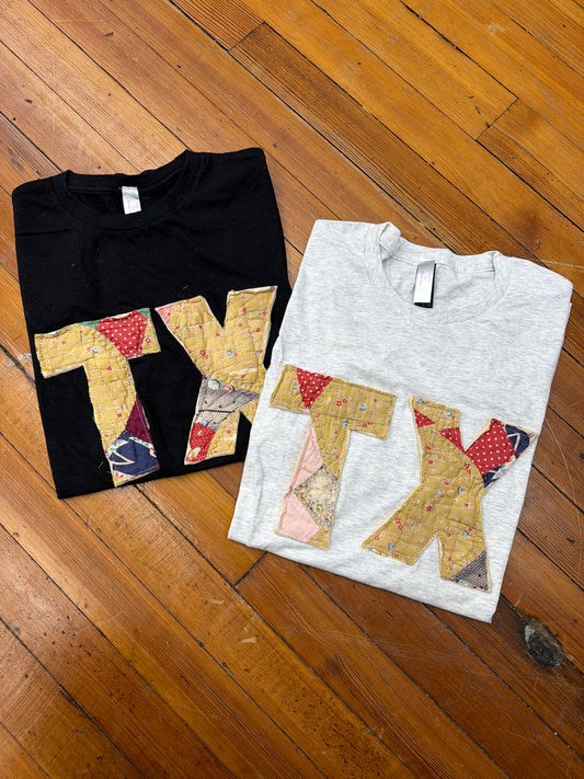 TX Vintage Quilt Patchwork Tee