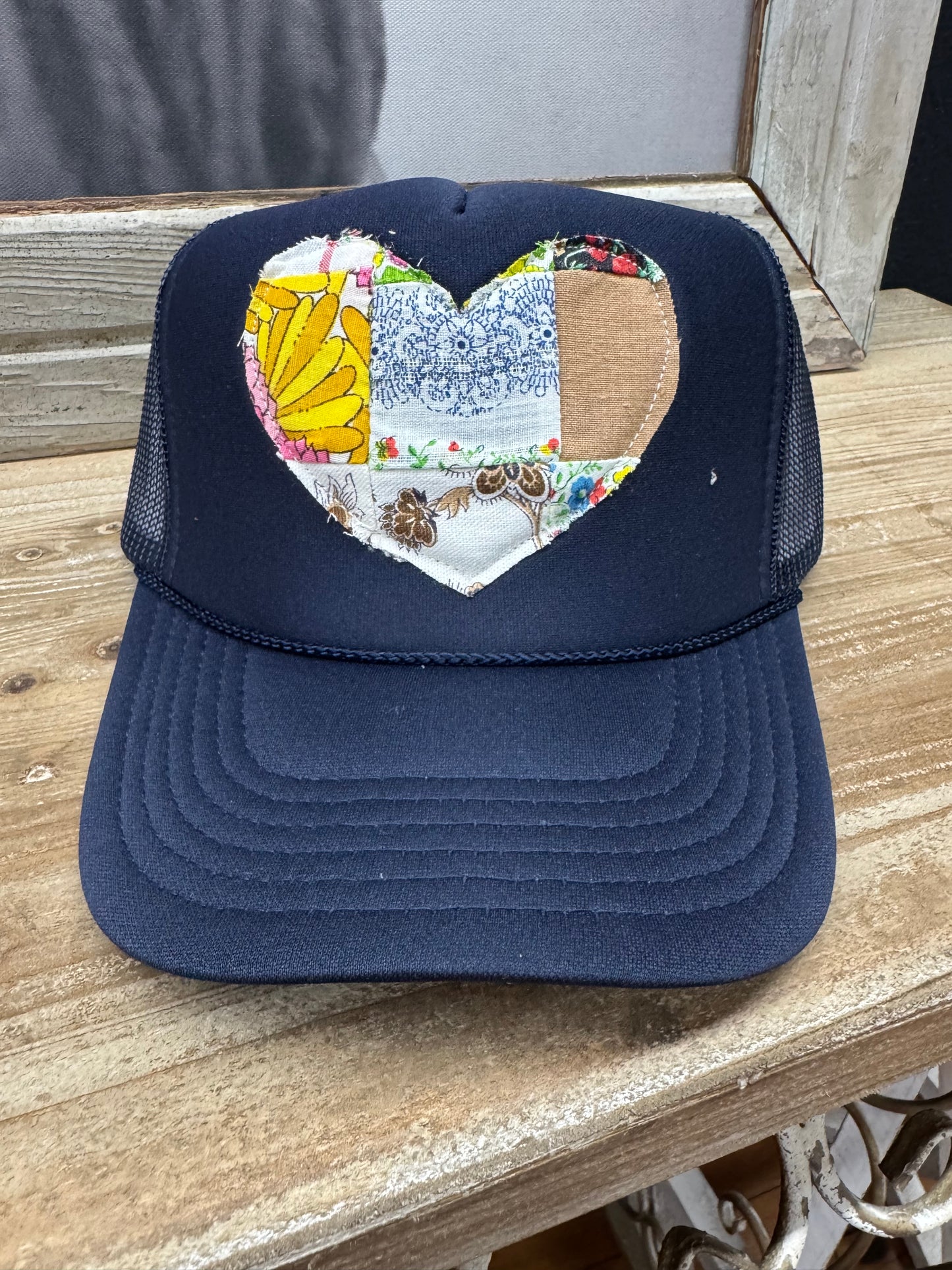 Quilted Heart Trucker Hat