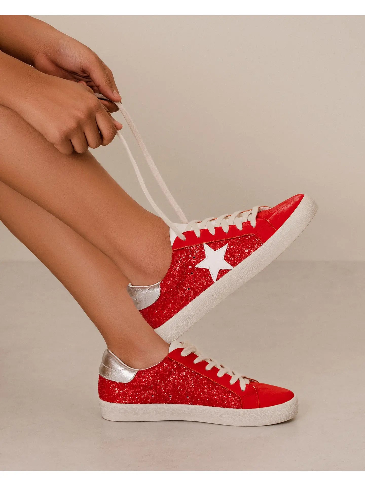 Skylar Flat Sneaker - Red