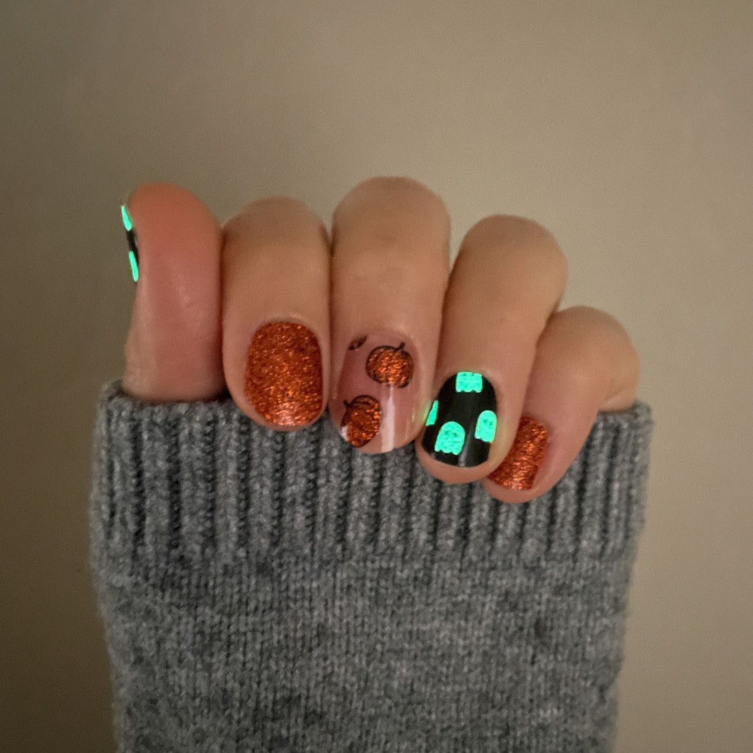 This Is Halloween Nail Wraps Glow in the Dark