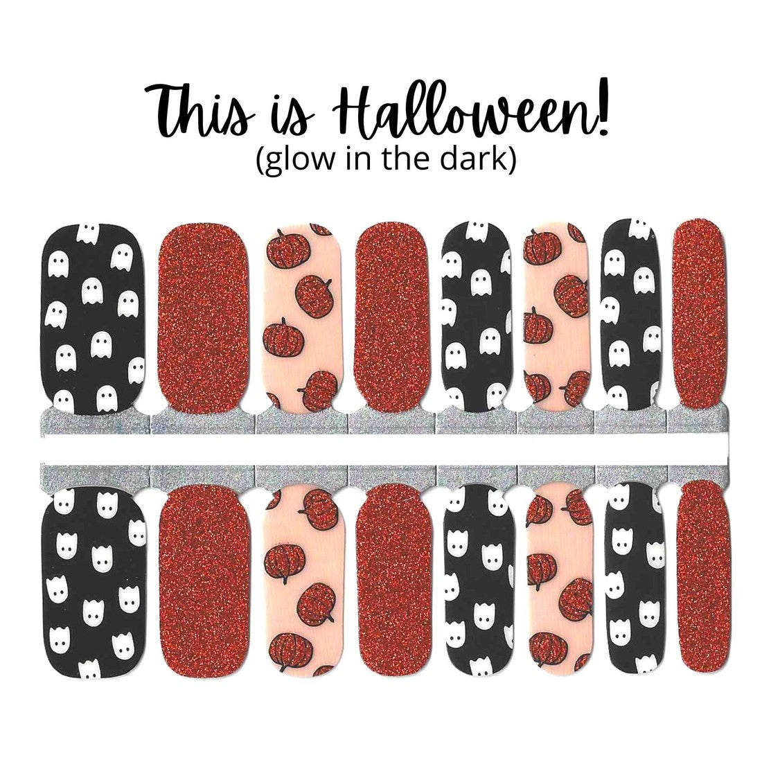 This Is Halloween Nail Wraps Glow in the Dark