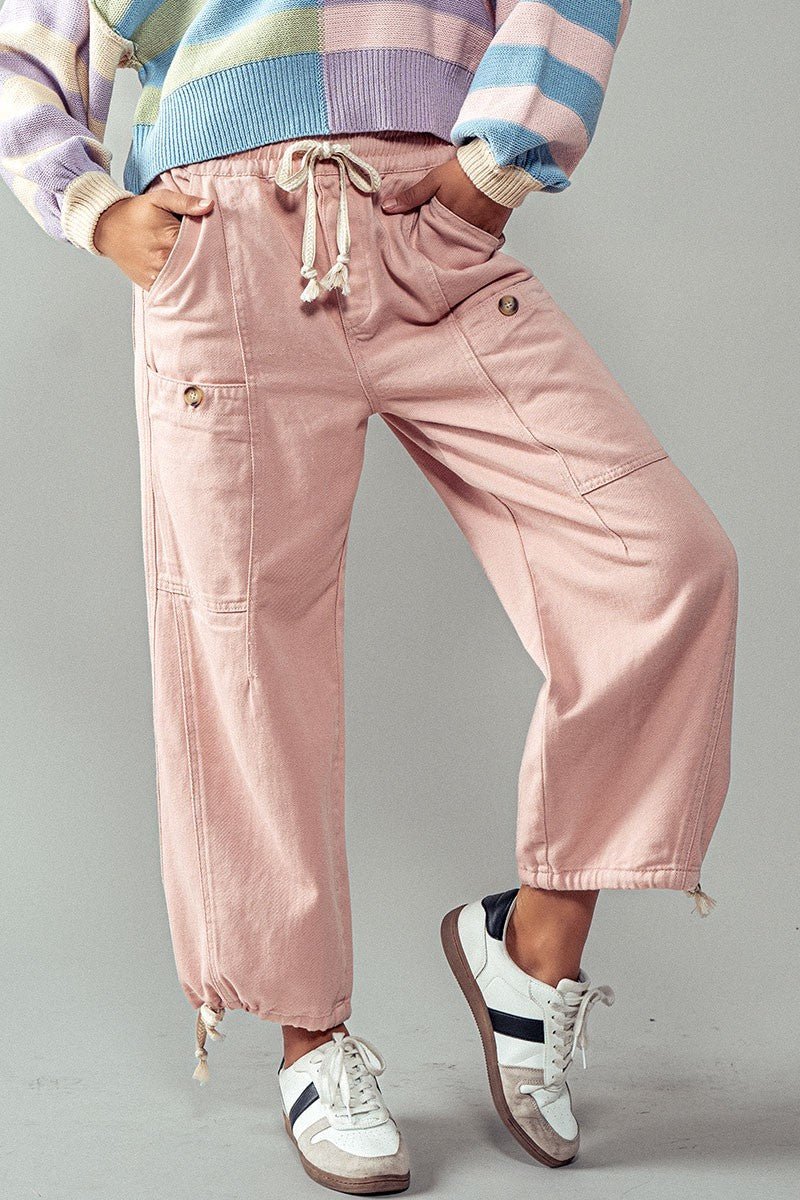 Urban Flex Cargo Pants - Pink