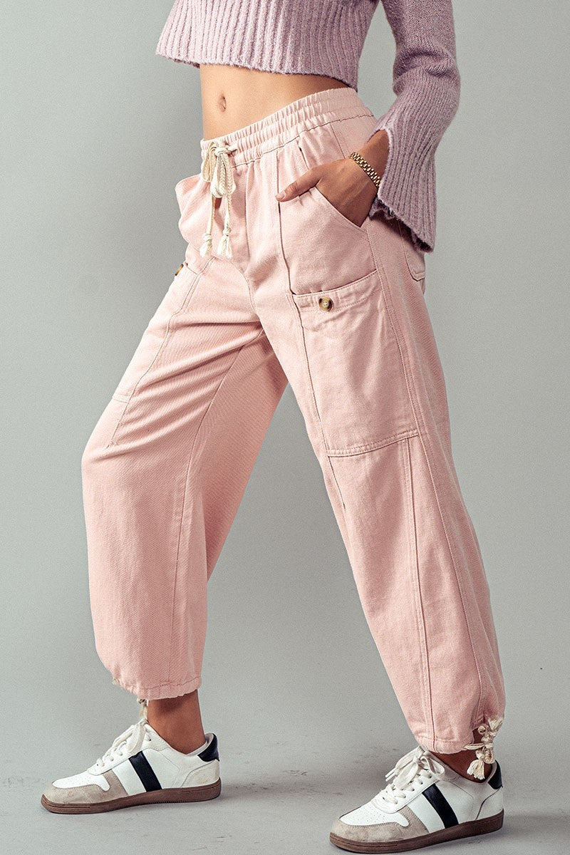 Urban Flex Cargo Pants - Pink