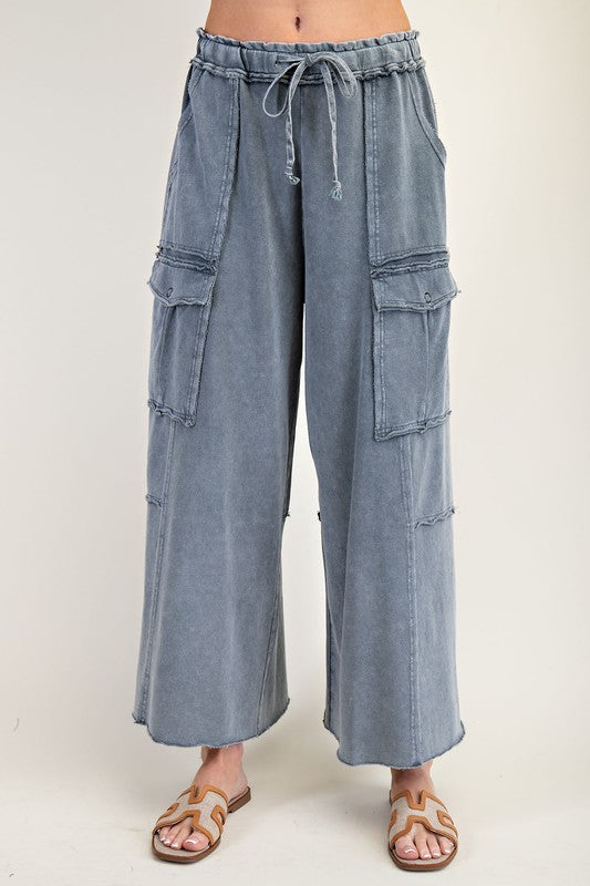 Feeling Good Utility Pants - Faded Navy