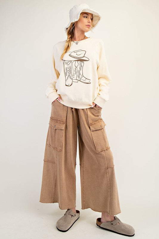 Feeling Good Utility Pants - Latte
