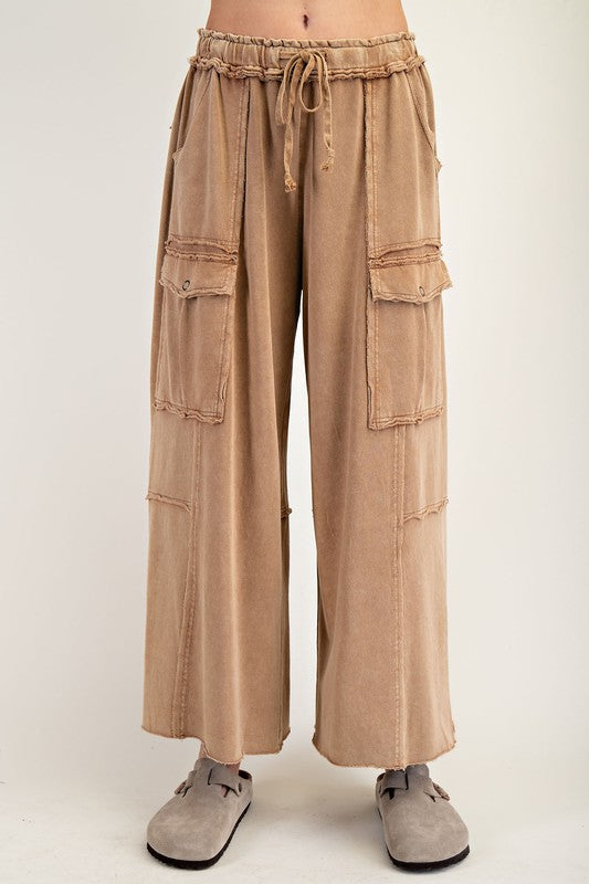 Feeling Good Utility Pants - Latte
