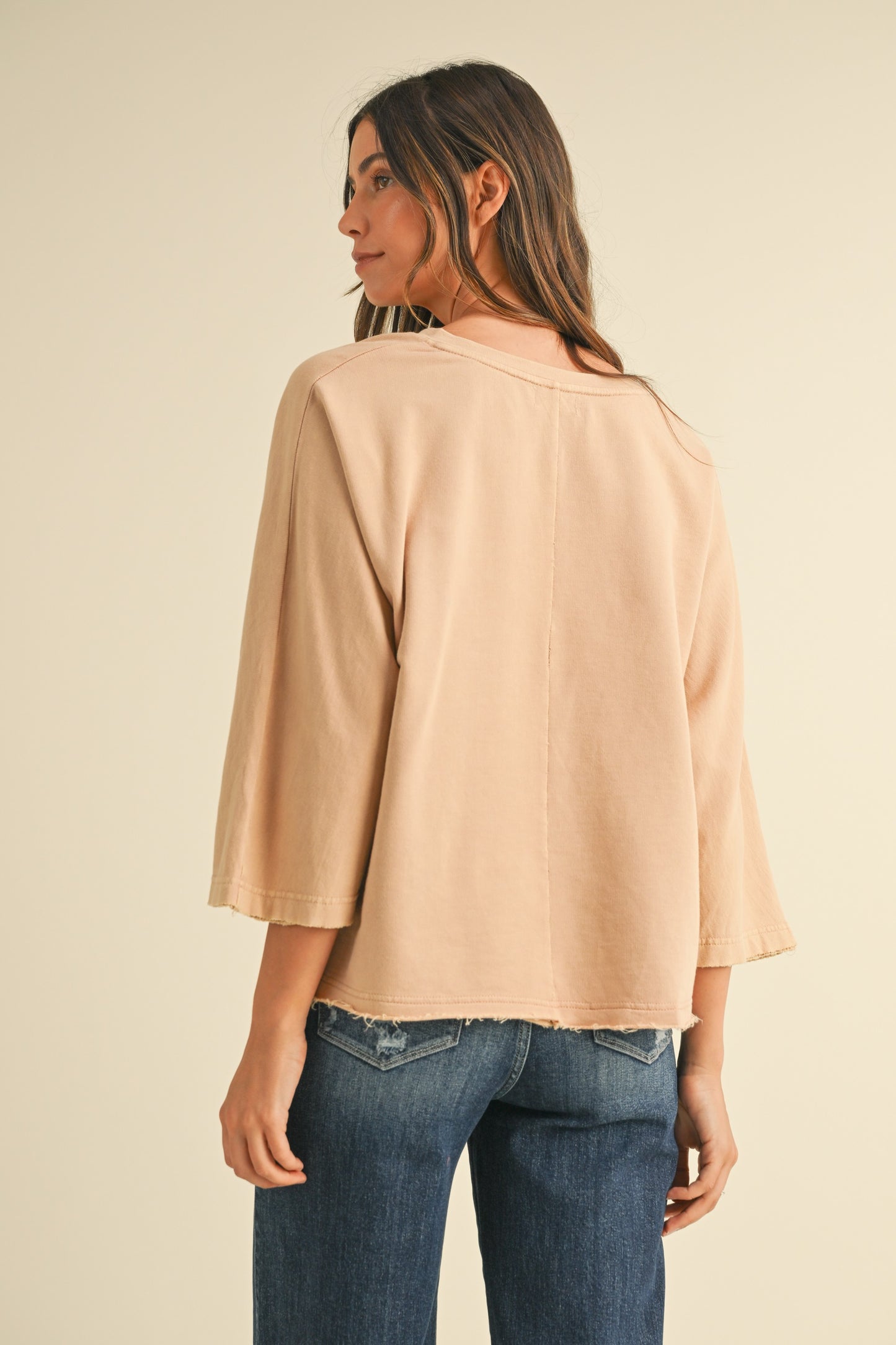 Mineral Washed Joy Patch Pullover