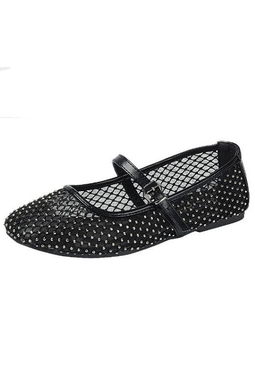 Truth-Black Slip On Flats