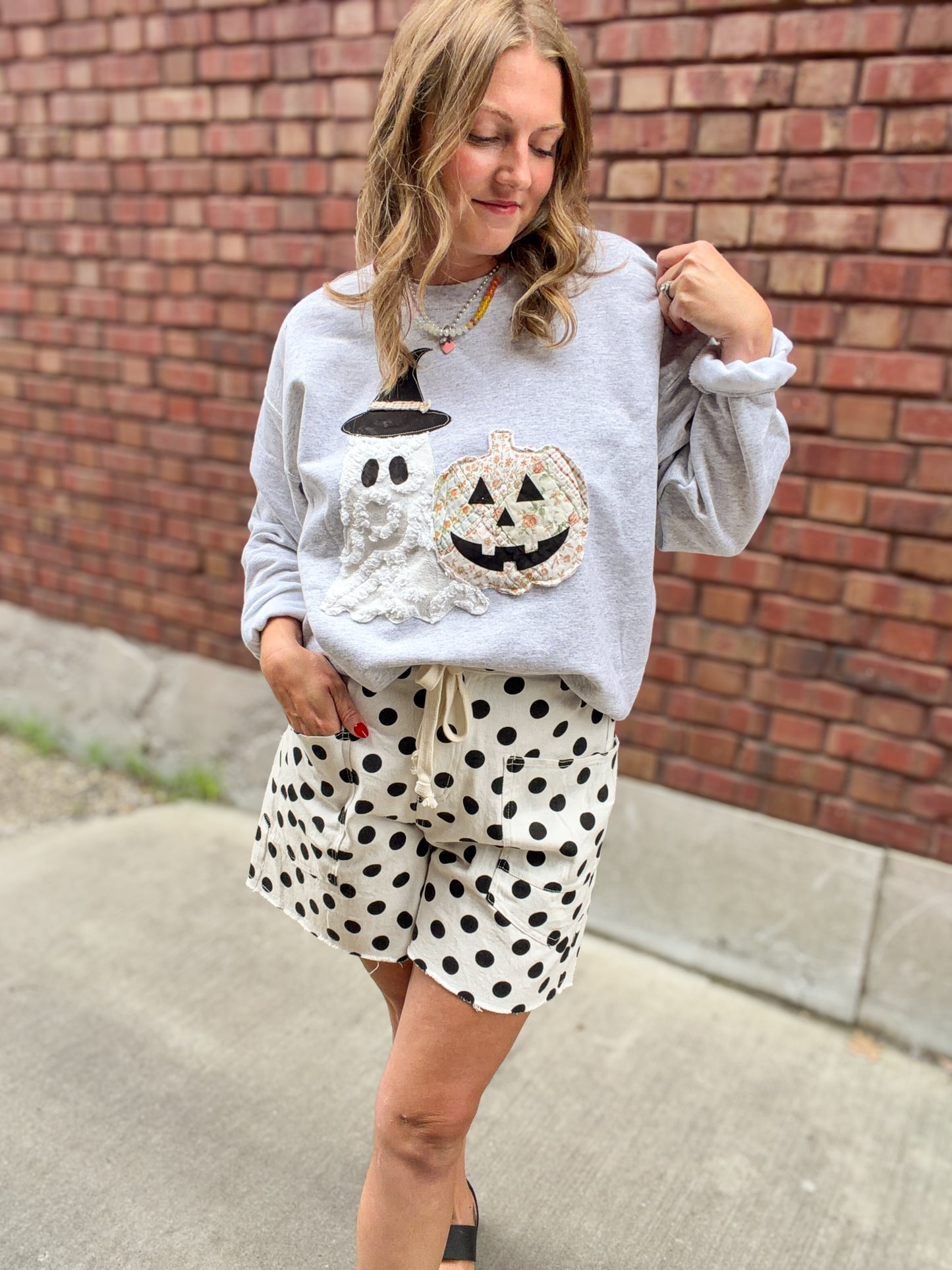 Vintage Ghost & Jack O Lantern Sweatshirt