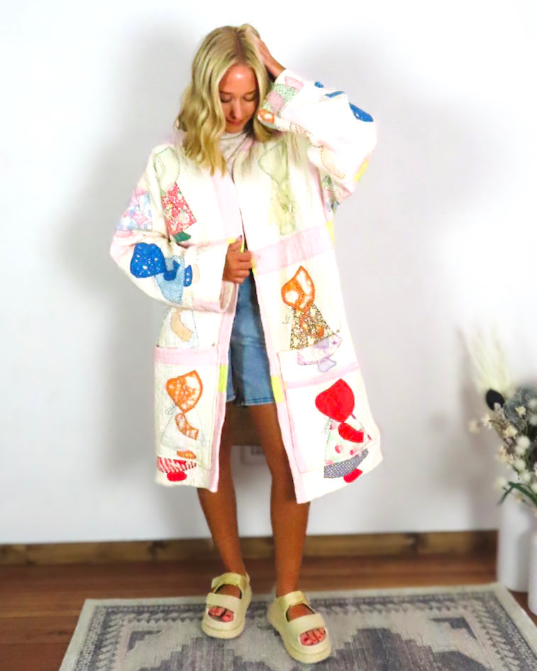 Vintage Sunbonnet Sue Quilt Jacket