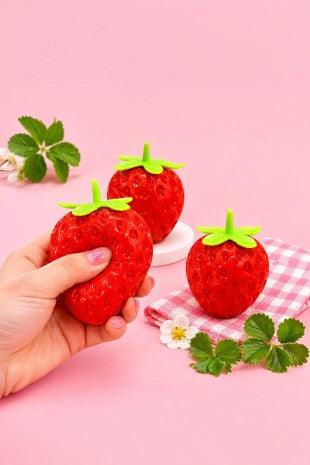 Strawberry Squeeze Squishy Stress Relief Toy