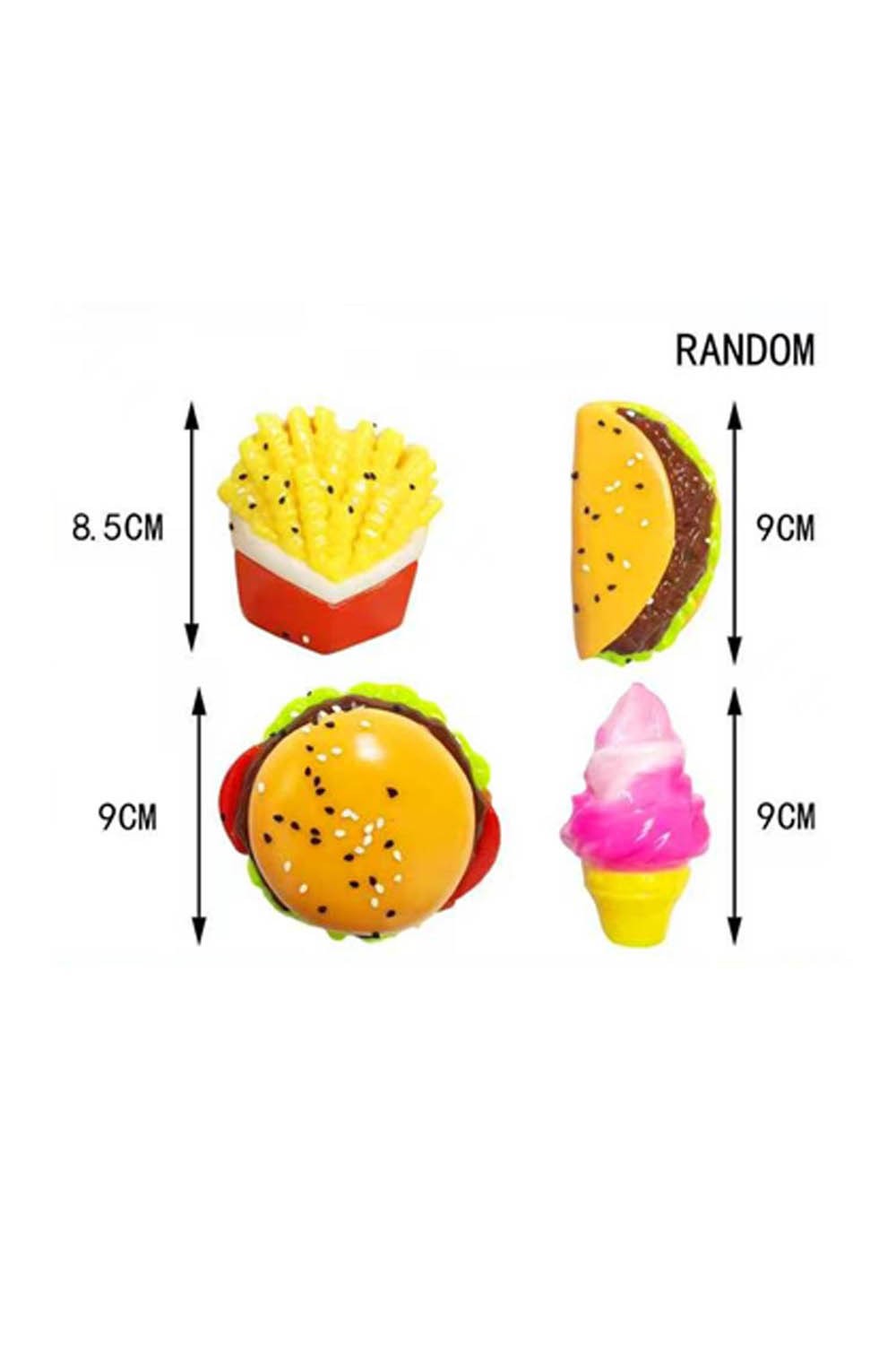 Assorted Fast Food Squeeze Squishy Stress Relief Toy