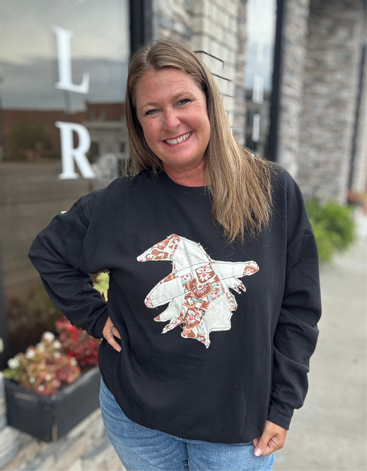 Vintage Quilt Witch Crewneck