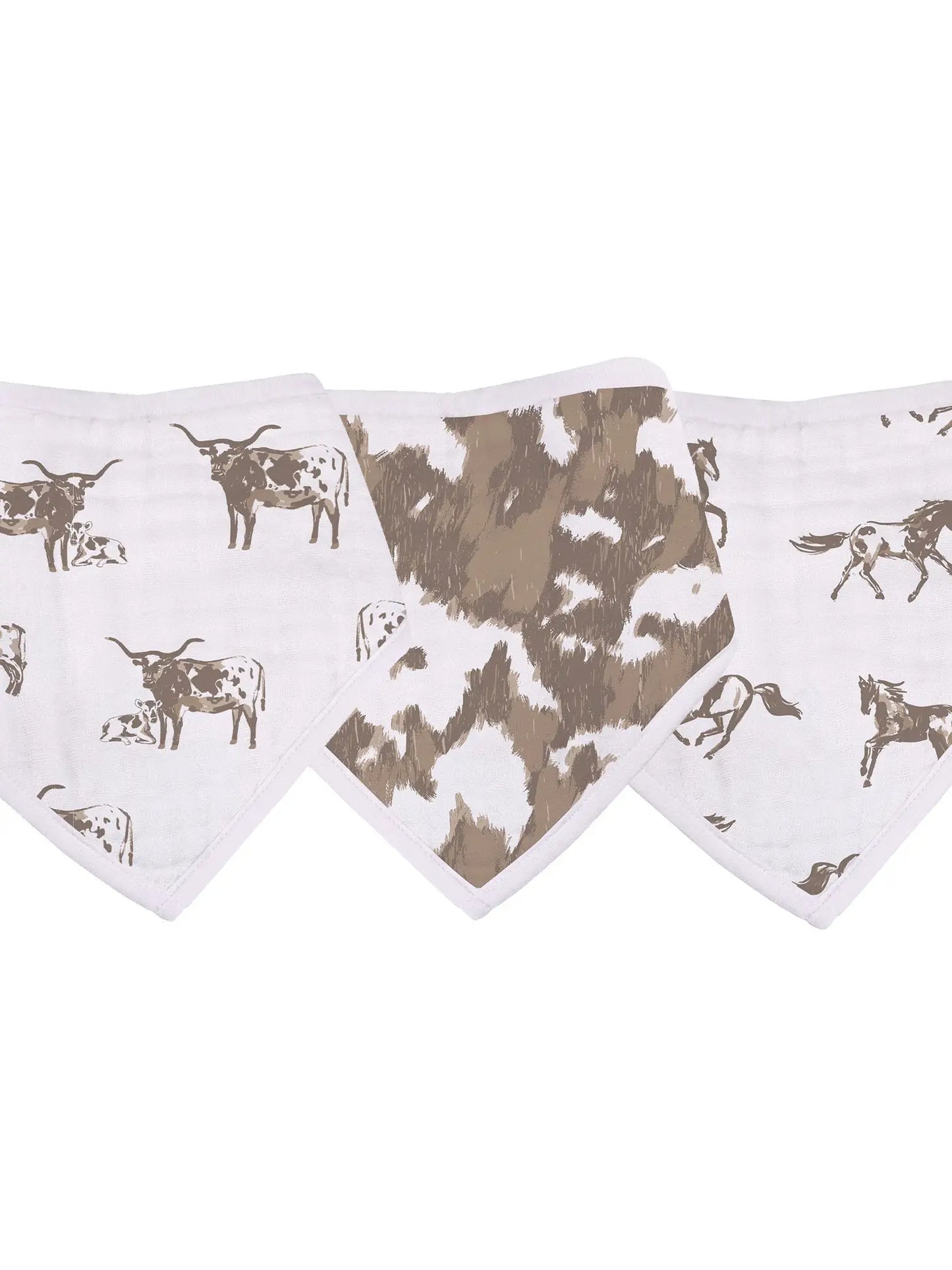 Forever Cowboys & Cowgirls Bamboo Bandana Bibs