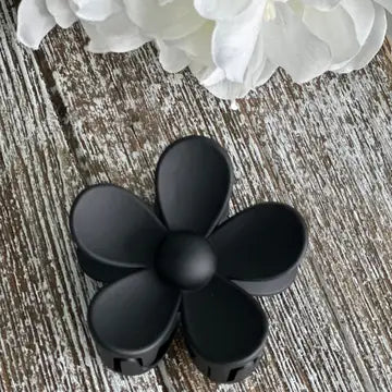 Flower Power "Black" Hair Clip