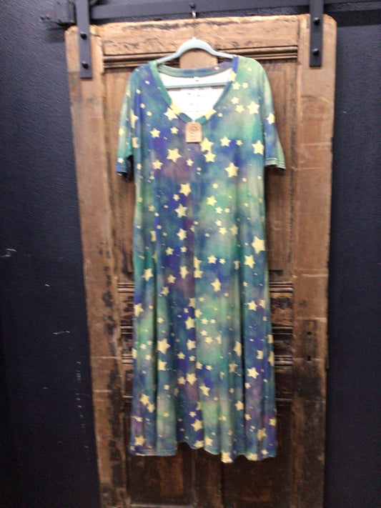 Short Sleeve Maxi Dress