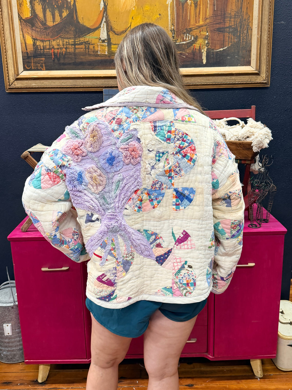 Handmade Upcycled Patchwork Quilt Jacket