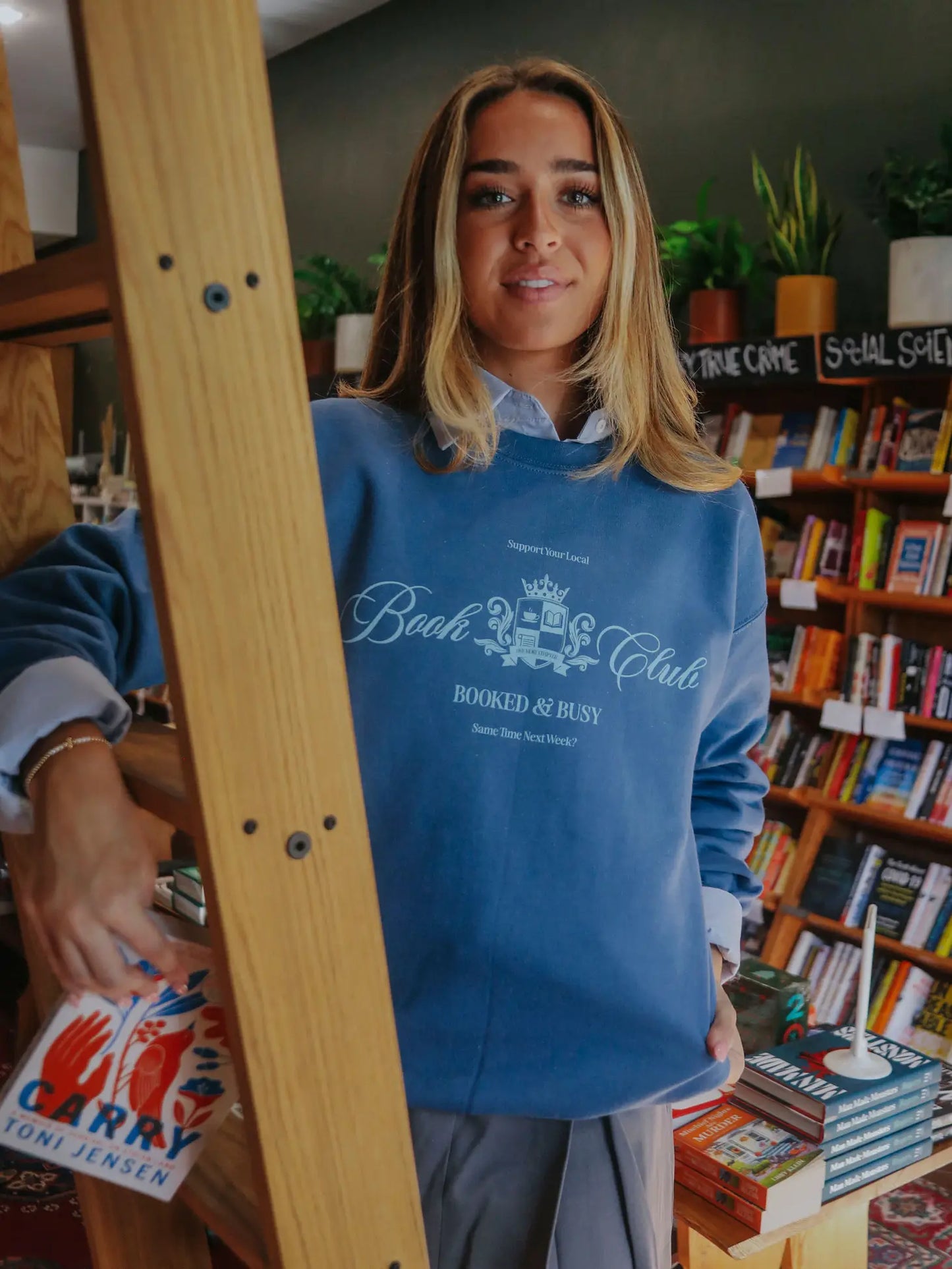 Book Club Sweatshirt X Jo Johnson Overby