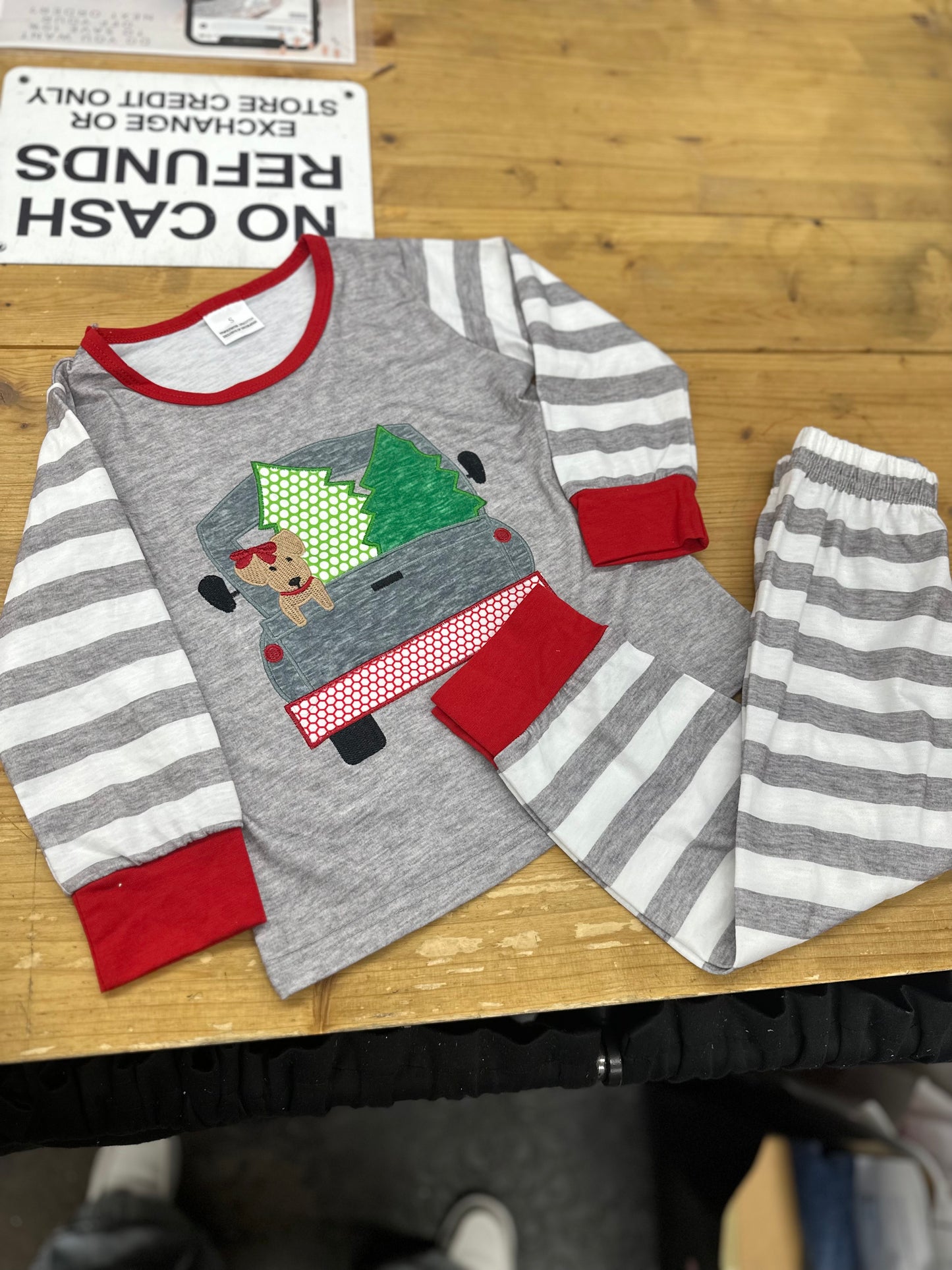Christmas tree kid’s pajamas