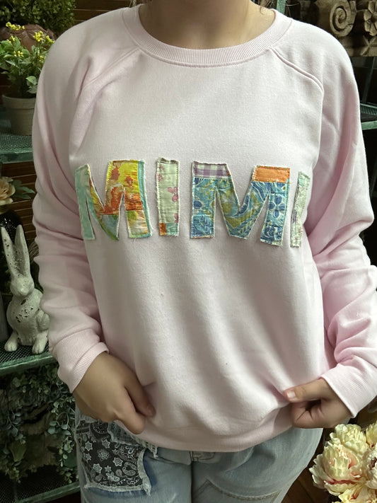 Mimi Quilt Patchwork Pink Sweatshirt