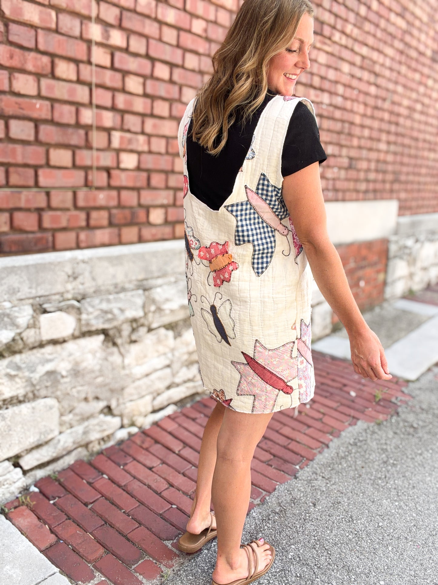 Butterfly Quilt Pattern Sleeveless Dress